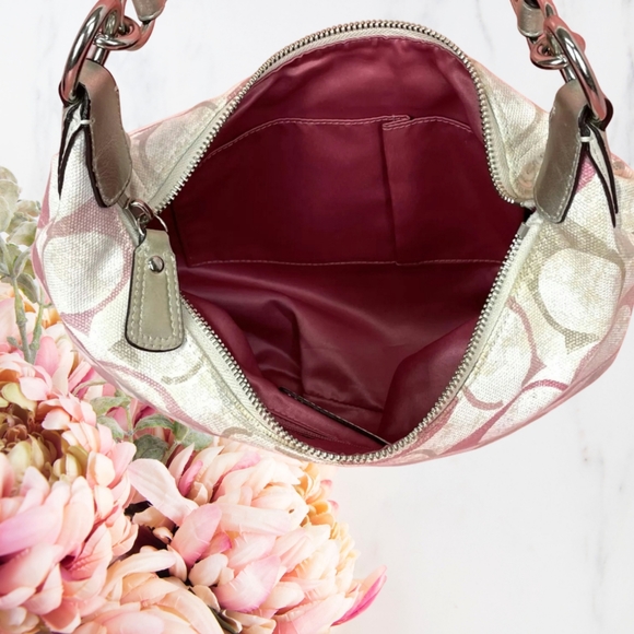 Coach sig multi color hobo - Picture 7 of 9